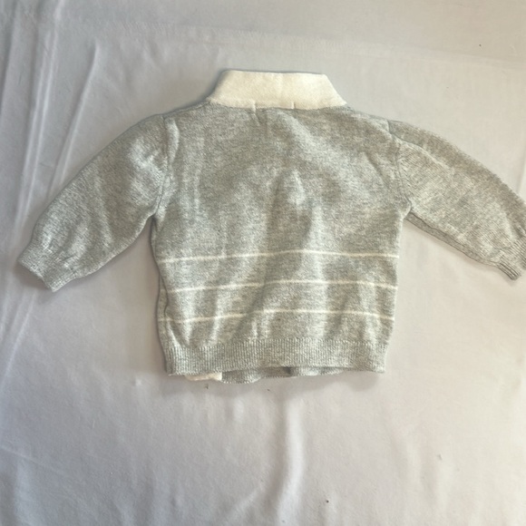 Angel Dear - Gray and White Wrap Sweater - Picture 4 of 4